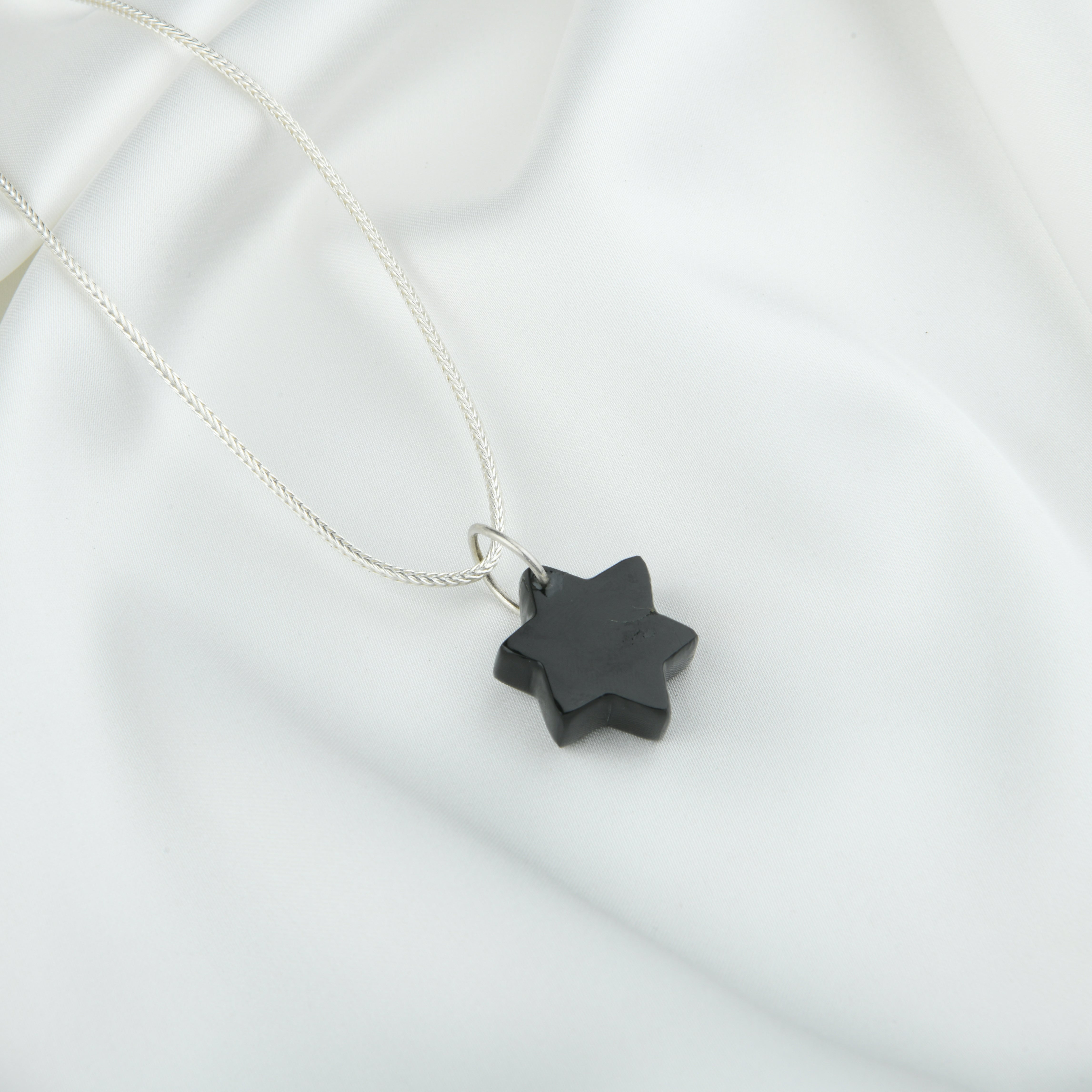 Evil Eye Black Onyx Star Pendant