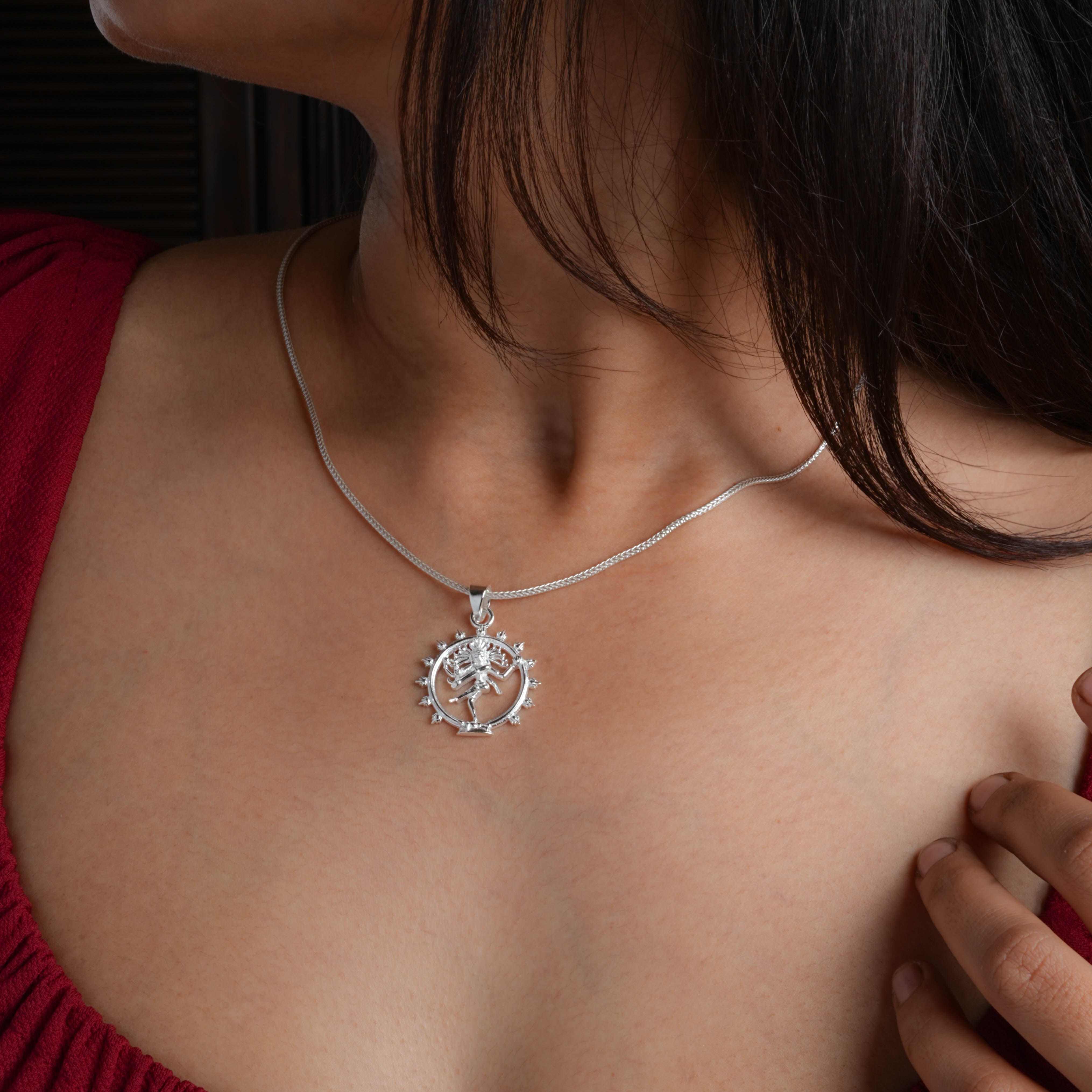 Cosmic Dance Nataraja Silver Pendant