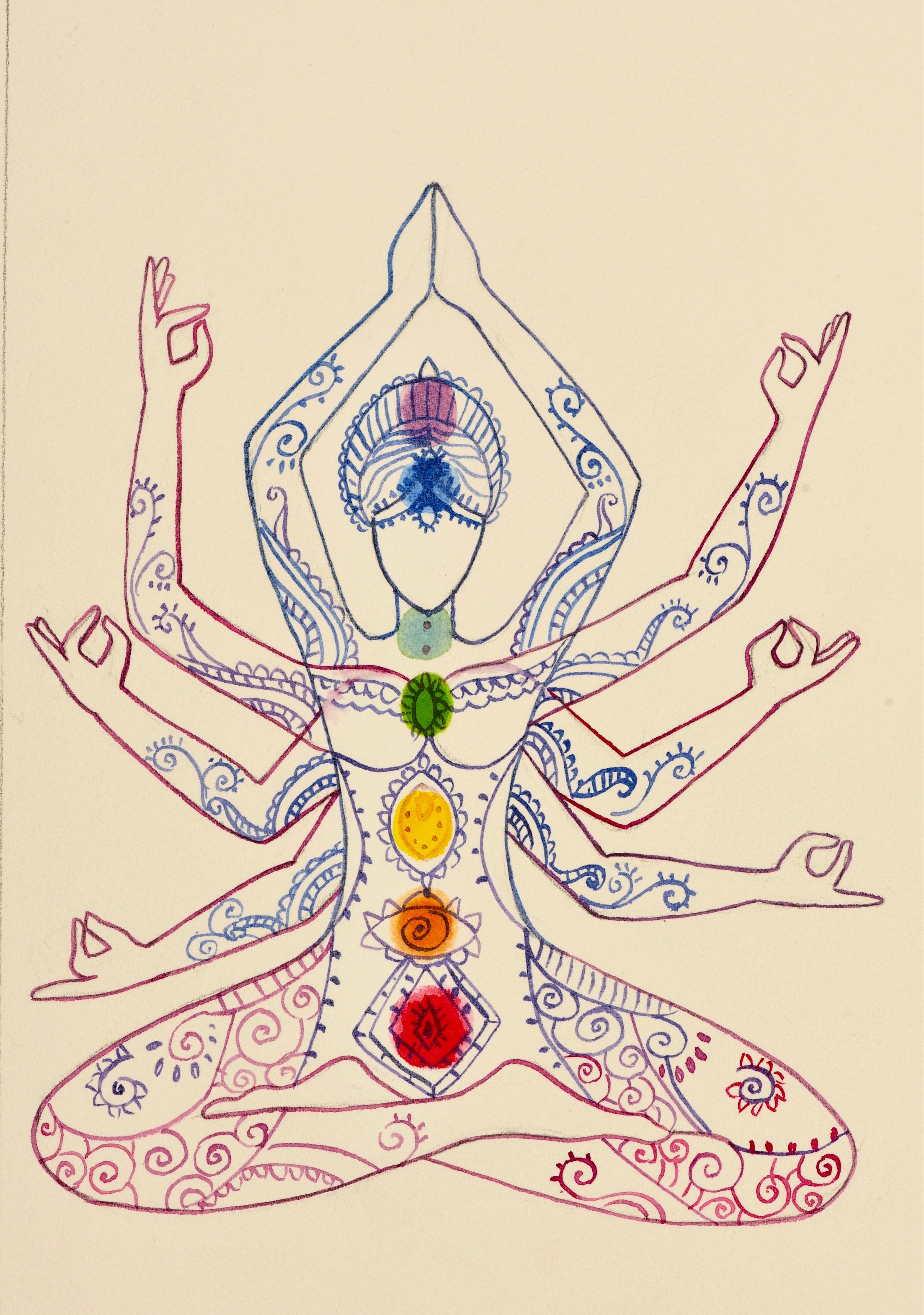 Third Eye Chakra Linked Necklace