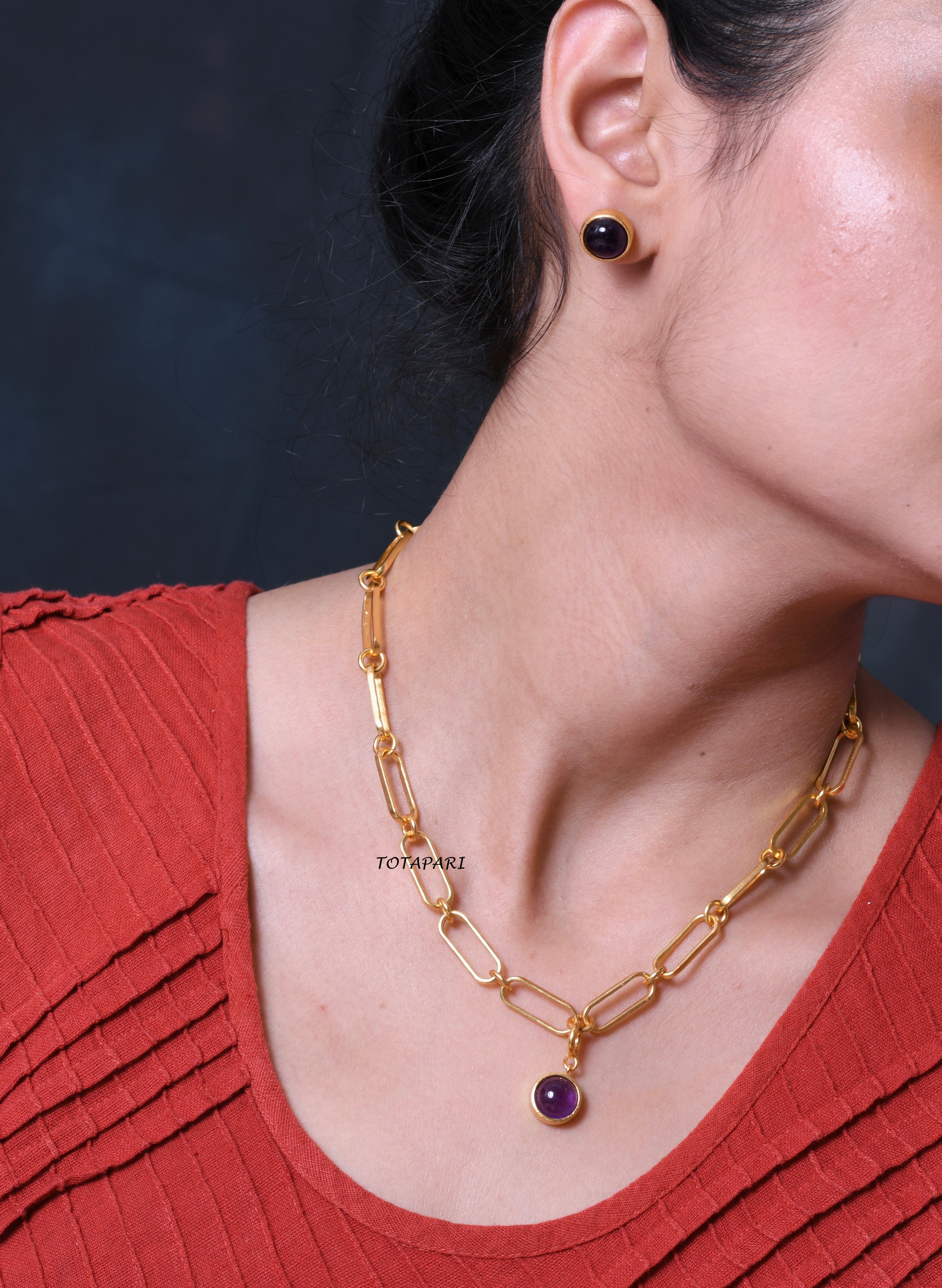 Crown Chakra Linked Necklace