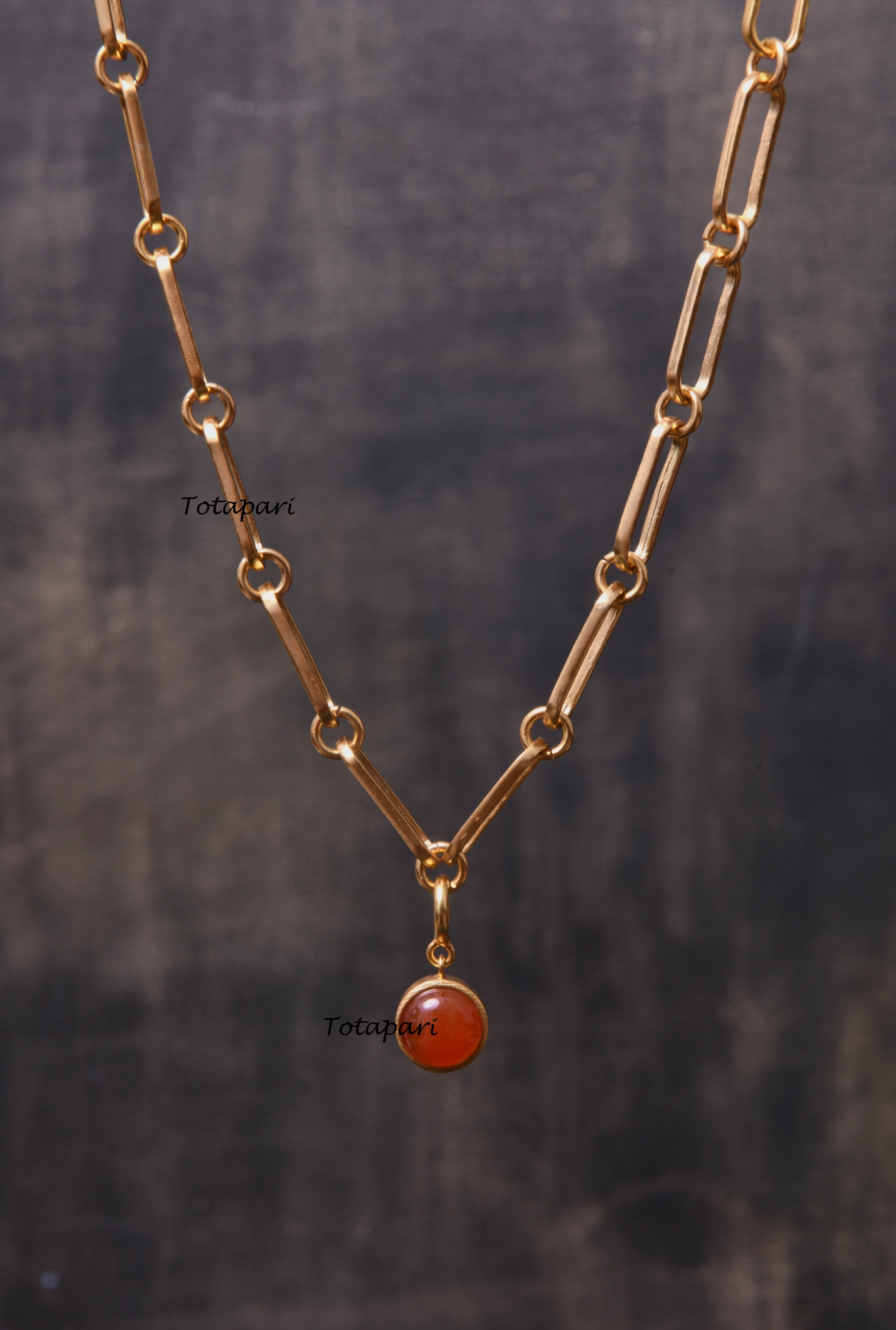 Sacral Chakra Linked Necklace