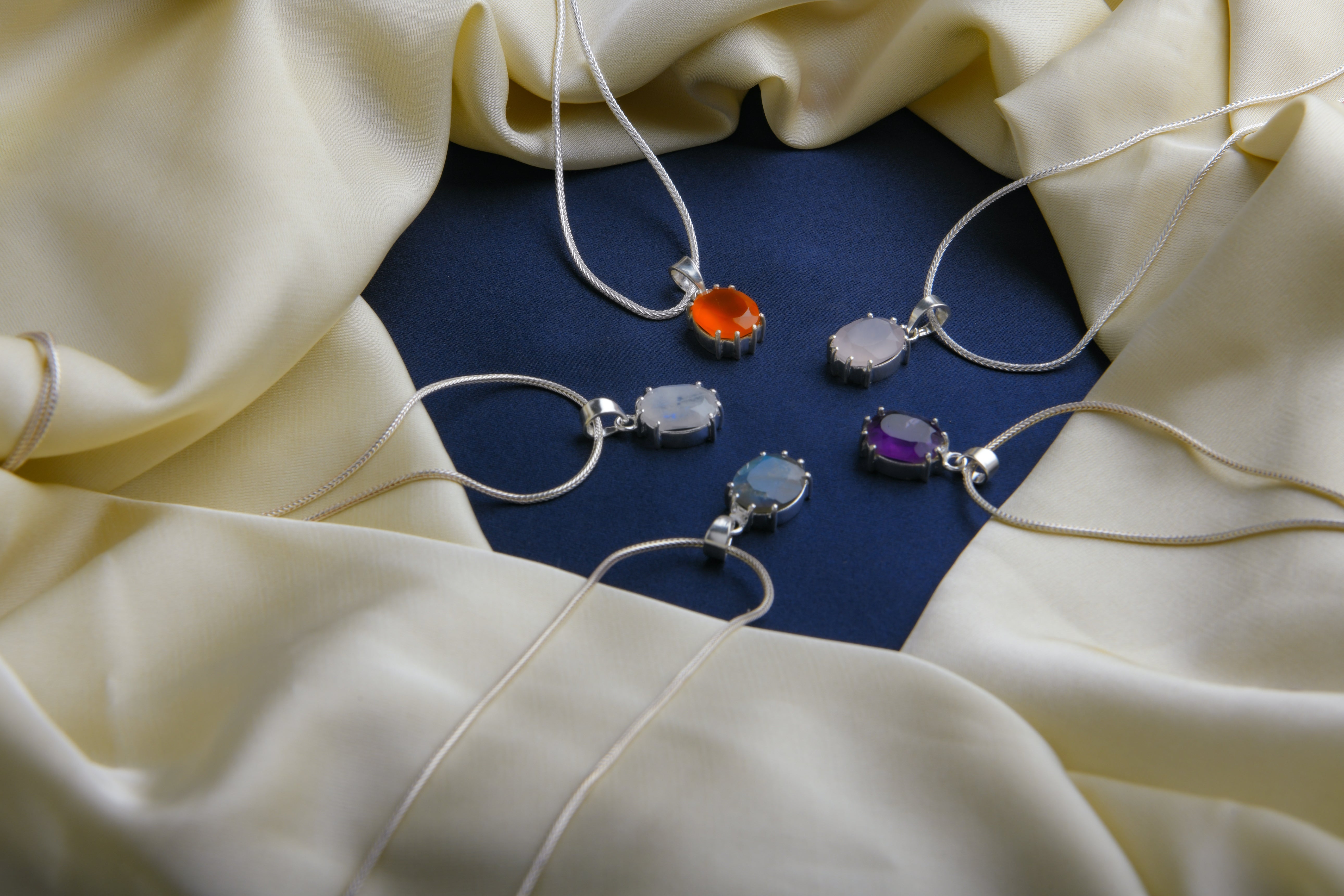 Carnelian Chakra Necklace with Chain