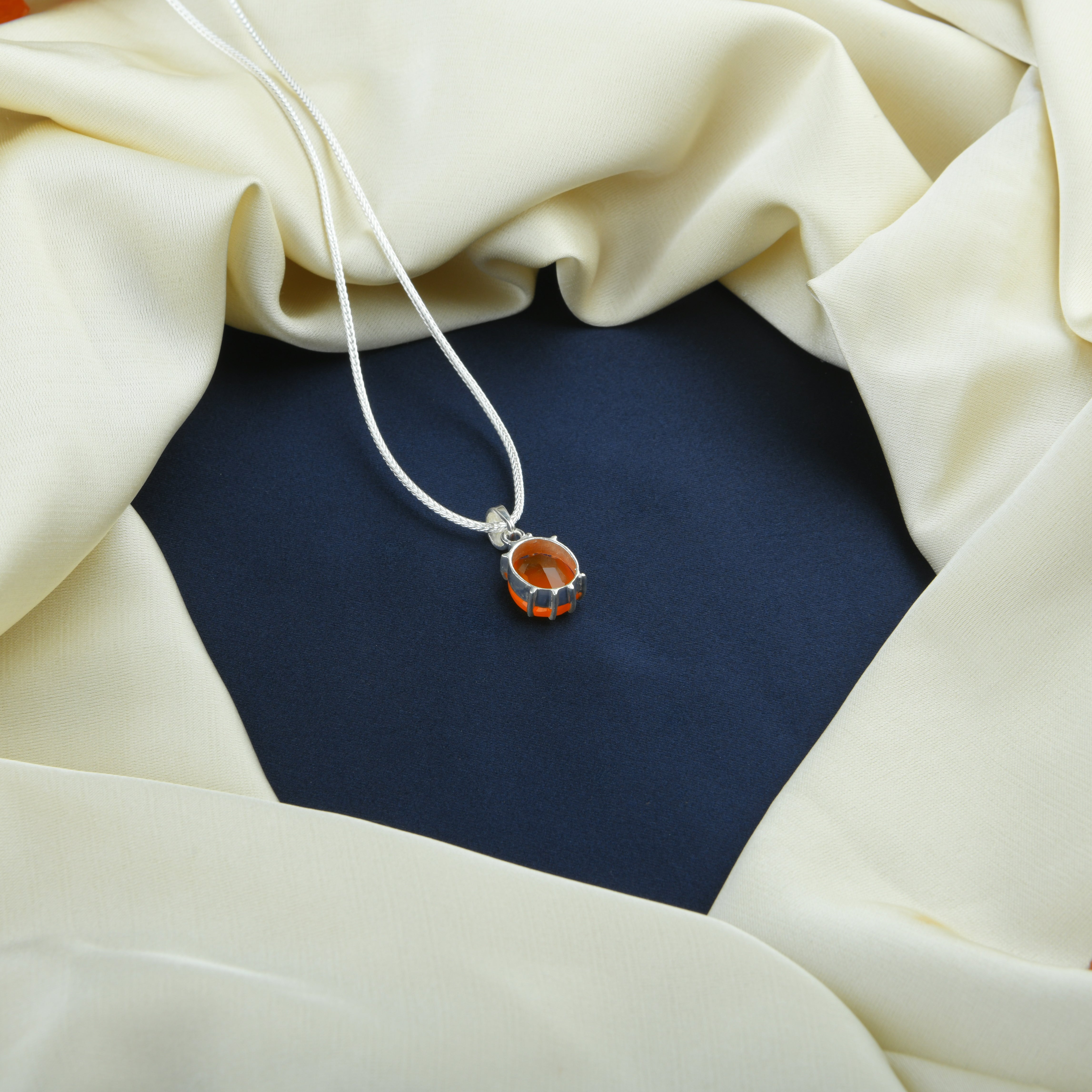 Carnelian Chakra Necklace with Chain