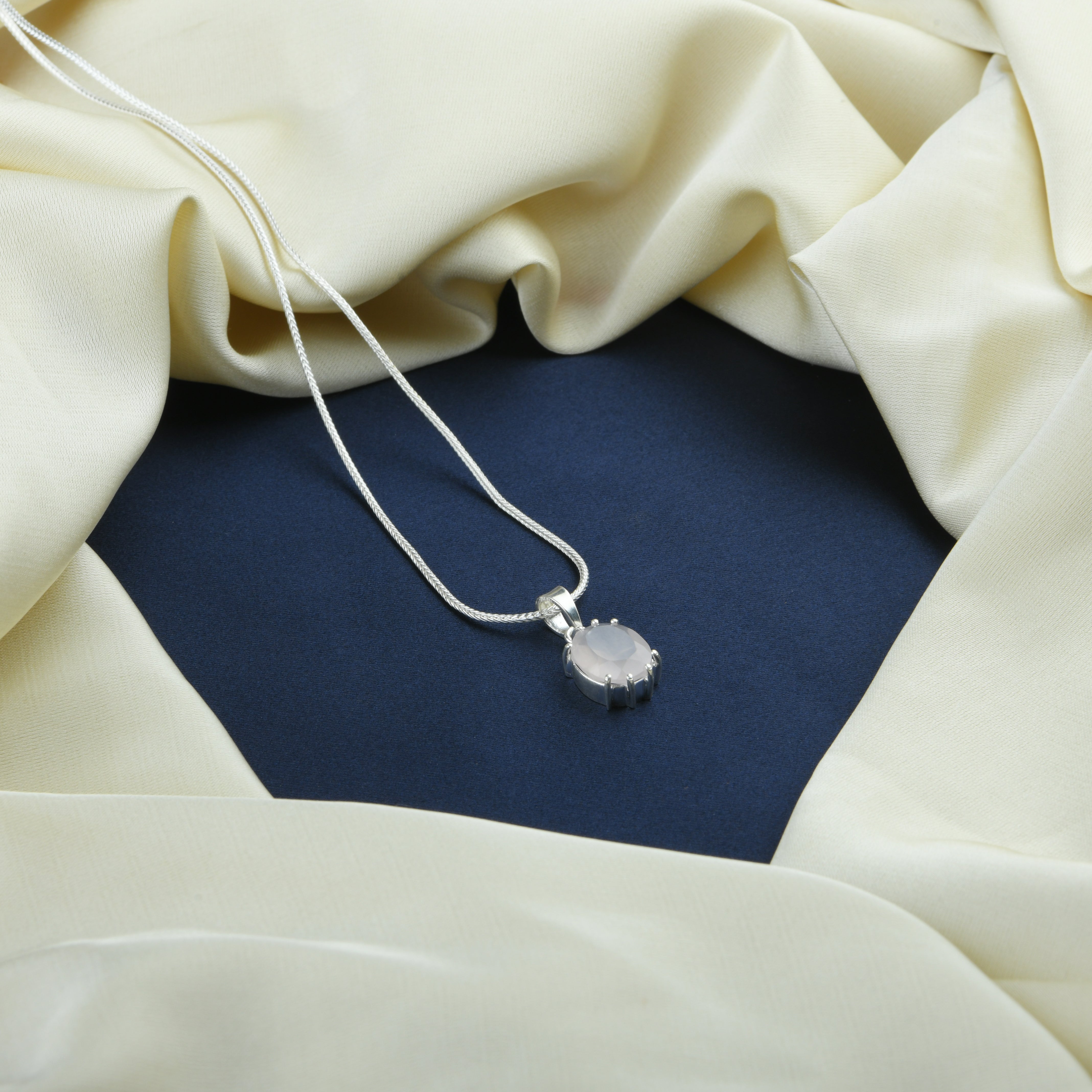 Rose Quartz  Pendant Necklace