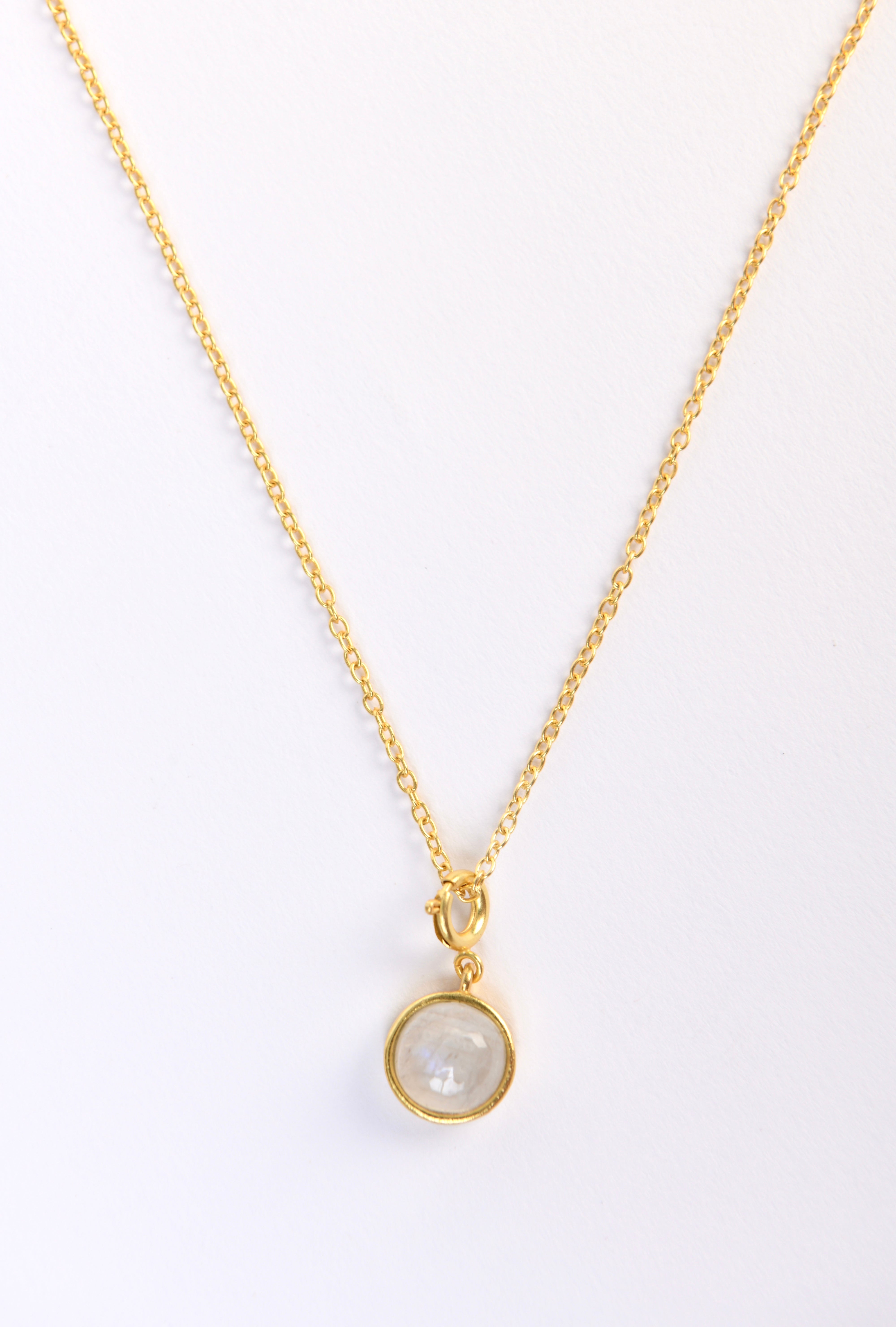 Moonstone Charm Necklace