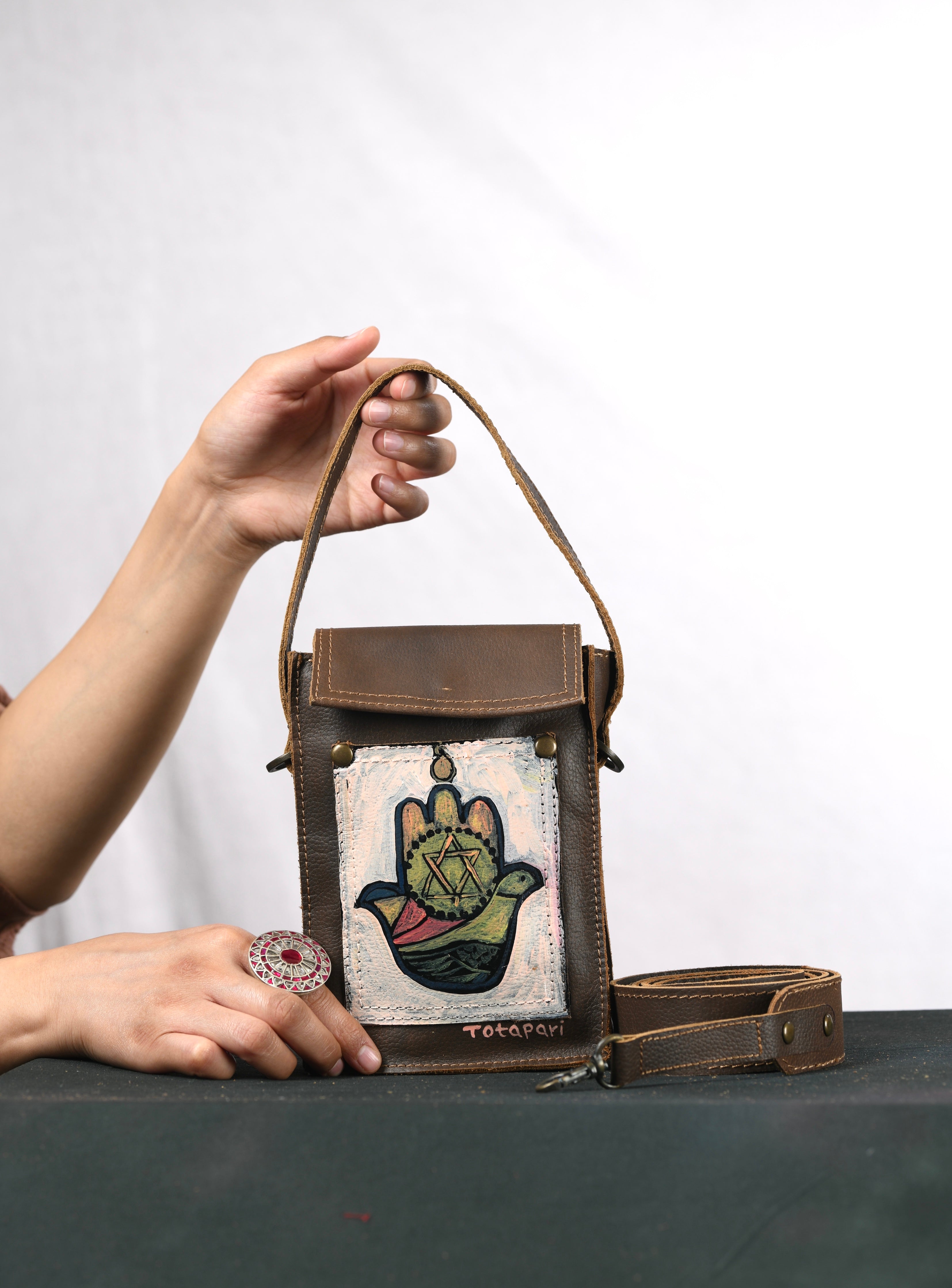 Hamsa Handpainted Bag II