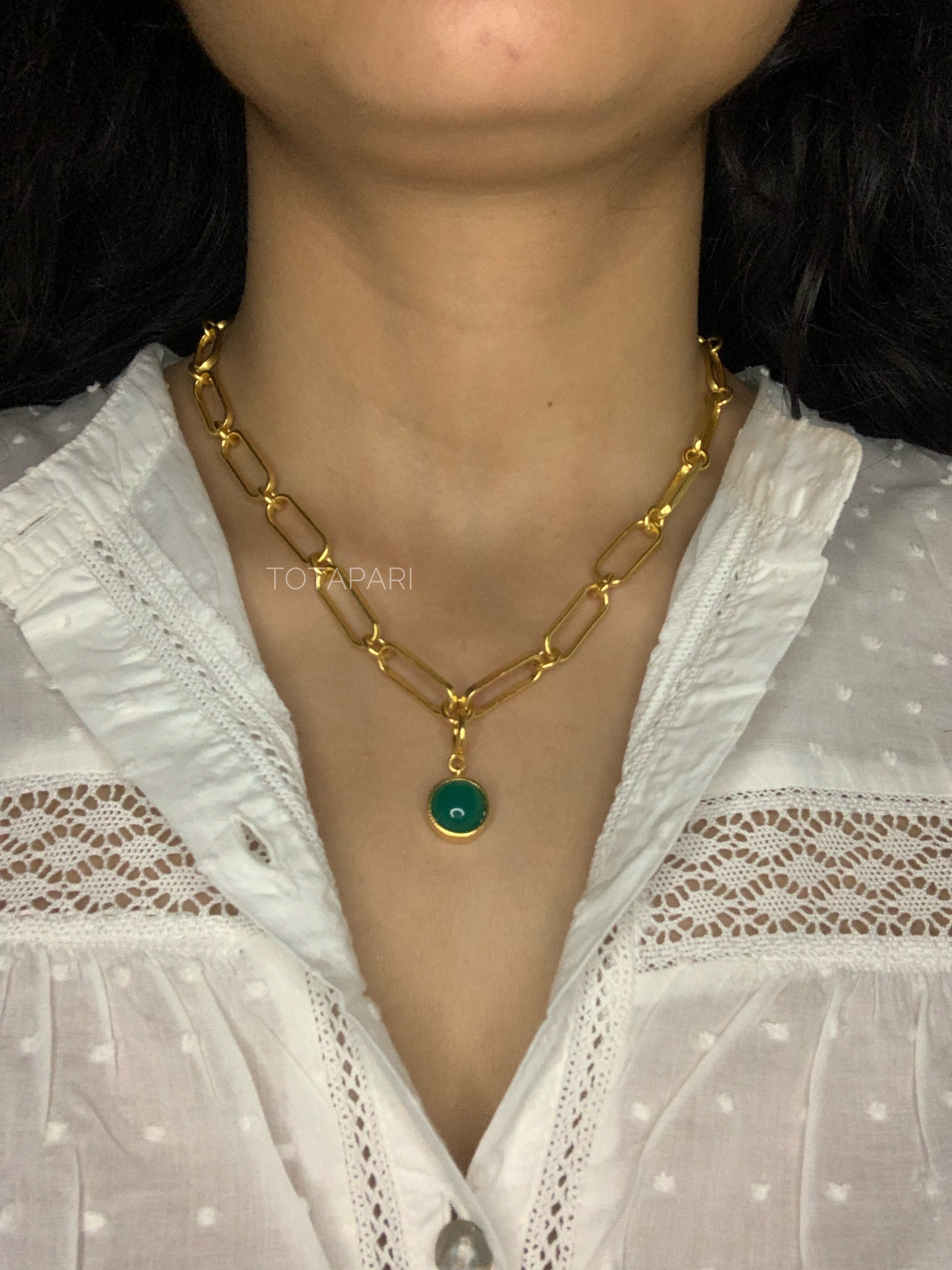 Heart Chakra Linked Necklace