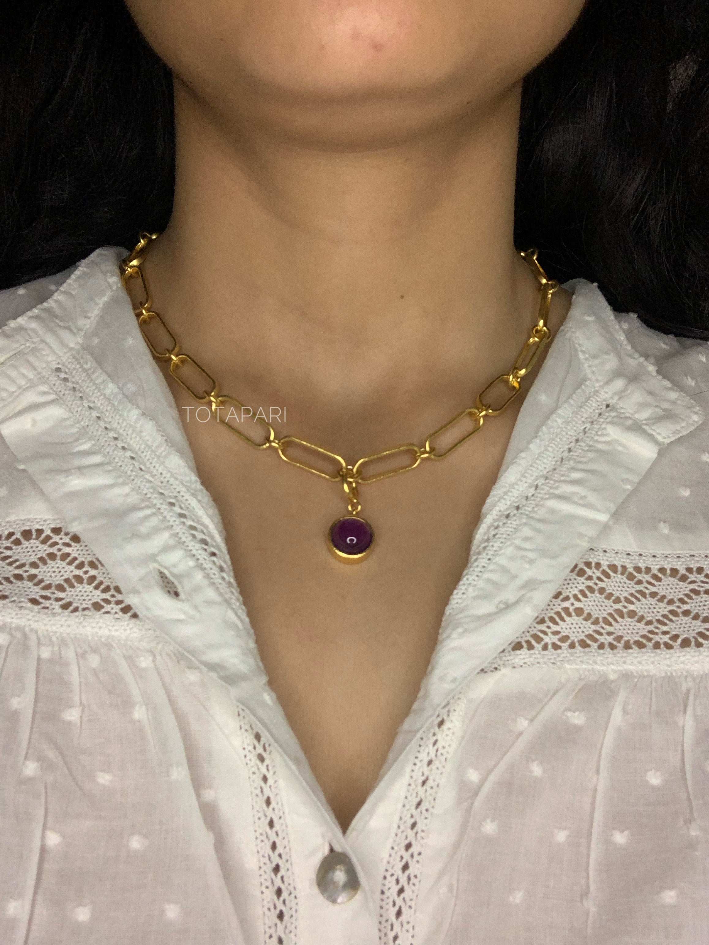 Crown Chakra Linked Necklace